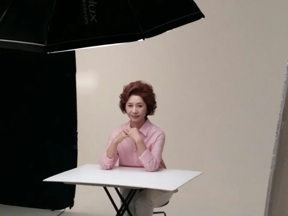 광고 촬영 배우김혜옥